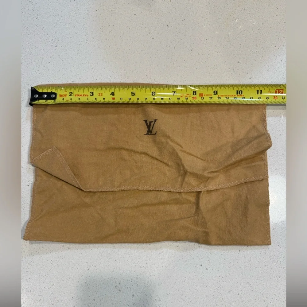 Louis Vuitton Brown Clutch Sized Logo Dust/ Garment Bag